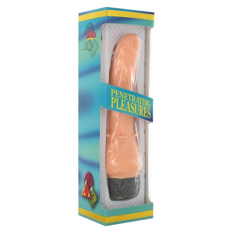 Wygięty penis smukły wibrator realistyczny 18cm